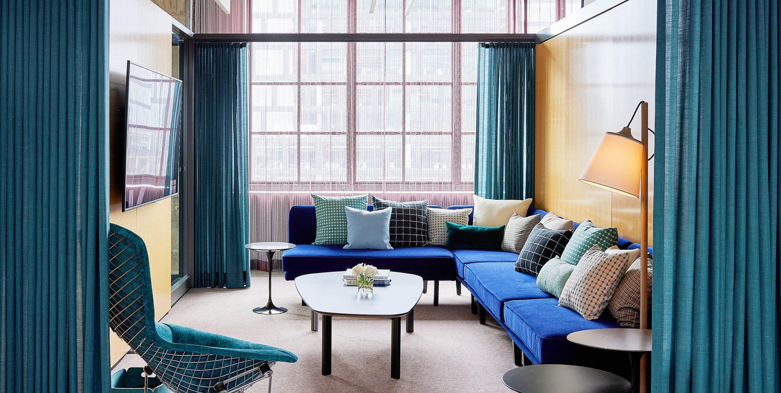 Chandler Miller Knoll Atlantic Canada Blue Common room