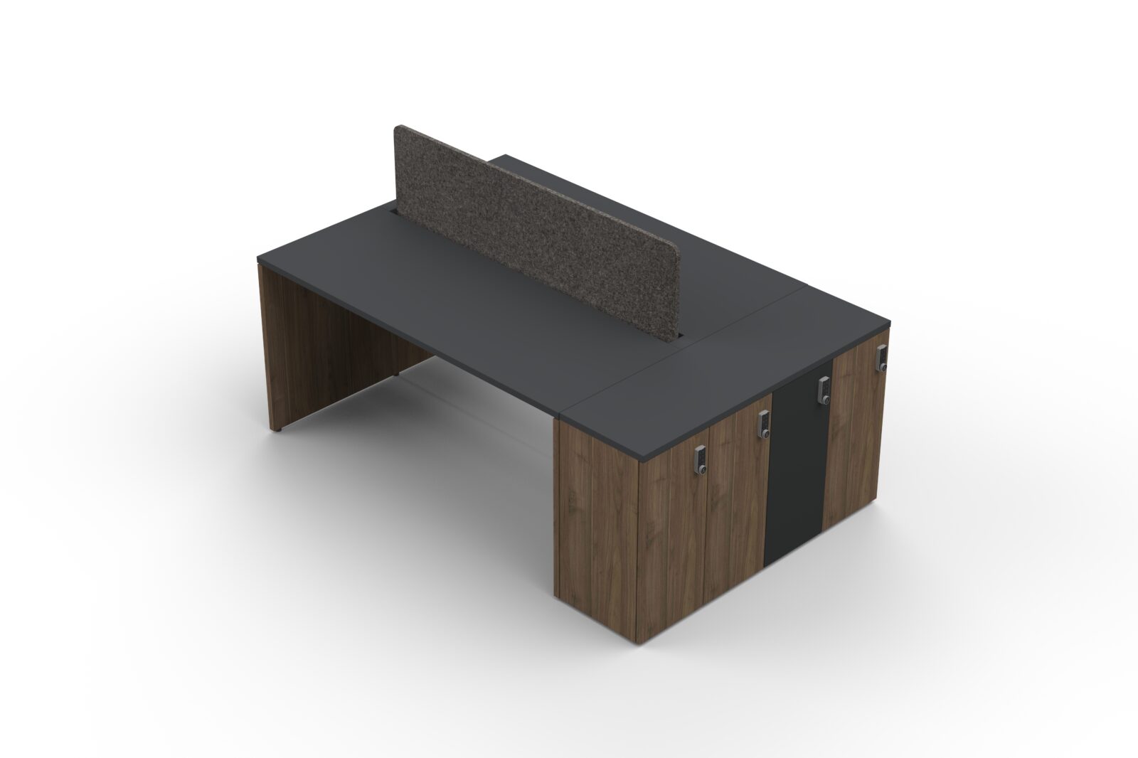 Artopex Locker System Desk Integration
